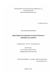 Диссертация по филологии на тему 'Смысловая организация русских лечебных и любовных заговоров'