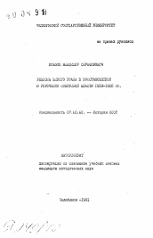 Автореферат по истории на тему 'Революционные комитеты Южного Урала в восстановлении и упрочении Советской власти 1919-1920 гг.'