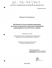 Диссертация по политологии на тему 'Возможности использования принципов мультикультурализма в практике поддержания правопорядка в полиэтничных городах'