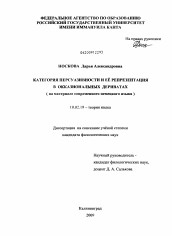 Диссертация по филологии на тему 'Категория персуазивности и её репрезентация в окказиональных дериватах'