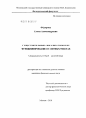 Диссертация по филологии на тему 'Существительные-локализаторы и их функционирование в газетных текстах'