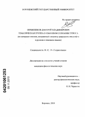 Диссертация по филологии на тему 'Тематическая группа в языковом сознании этноса'