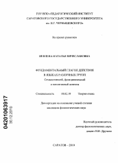 Диссертация по филологии на тему 'Фундаментальный глагол действия в языках различных групп. Семантический, функциональный и когнитивный аспекты'